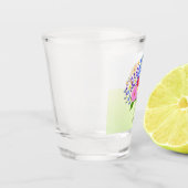 Blumenstrauß Gelb Schnapsglas (Links)