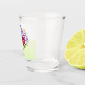 Blumenstrauß Gelb Schnapsglas (Rechts)