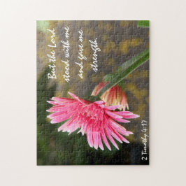 Blumenstrauß (gerbera daisy) w Verse from 2 Timoth Puzzle