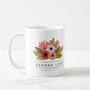 Blumenstrauß-Geschäft Werbegeschenk Produkt Kaffeetasse