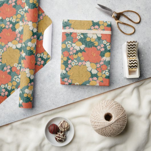 Blumenstrauß Geschenkpapier (Kunsthandwerk)