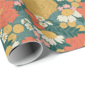 Blumenstrauß Geschenkpapier (Rolleneckpunkt)