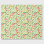 Blumenstrauß Geschenkpapier (Flach)