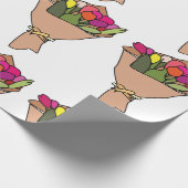 Blumenstrauß Geschenkpapier (Ecke)
