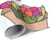 Blumenstrauß Geschenkpapier (Rolleneckpunkt)