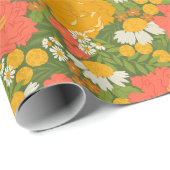 Blumenstrauß Geschenkpapier (Rolleneckpunkt)