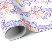 Blumenstrauß Geschenkpapier (Rolleneckpunkt)