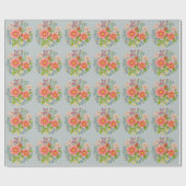 Blumenstrauß Geschenkpapier (Flach)