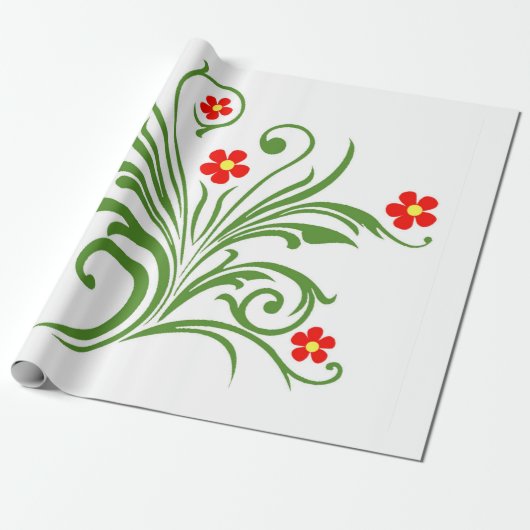 Blumenstrauß Geschenkpapier (Ungerollt)