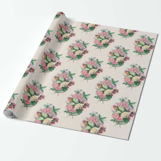 Blumenstrauß Geschenkpapier (Ungerollt)