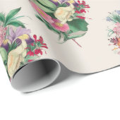 Blumenstrauß Geschenkpapier (Rolleneckpunkt)