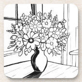 Blumenstrauß Getränkeuntersetzer (Vorderseite)