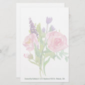 Blumenstrauß-Gewohnheits-Briefpapier Briefpapier (Vorne/Hinten)