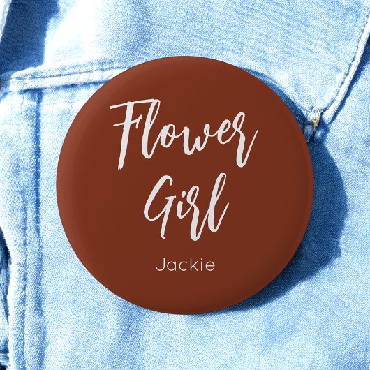 Blumenstrauß Girl Button