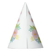 Blumenstrauß Girl Partyhütchen (Rückseite)