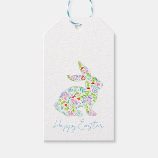 Blumenstrauß glücklich EASTER Frühlingsduft Geschenkanhänger (Vorderseite)