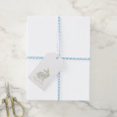 Blumenstrauß glücklich EASTER Frühlingsduft Geschenkanhänger (Mit Garn)