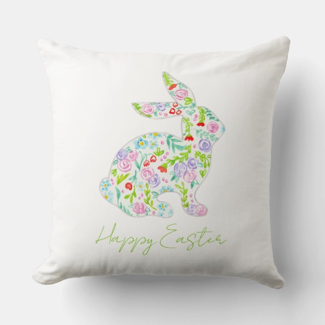 Blumenstrauß glücklich EASTER Frühlingsduft Kissen (Vorderseite)