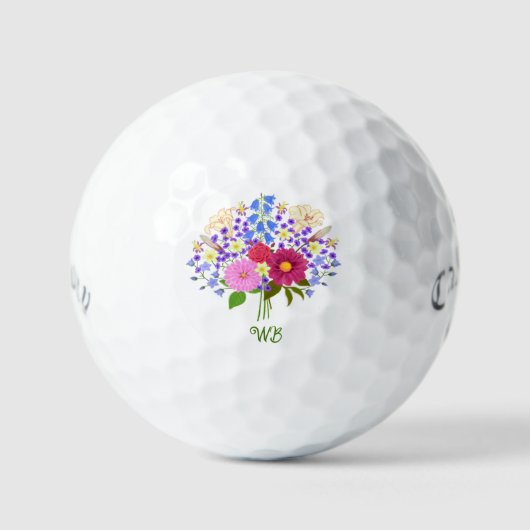 Blumenstrauss Golf Balls Golfball (Vorderseite)