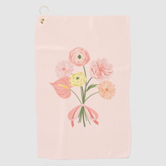Blumenstrauß Golfhandtuch (Vorderseite)