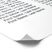 Blumenstrauß, Grüne Hochzeitsstühle 8 Tische Sitzp Poster (Ecke)