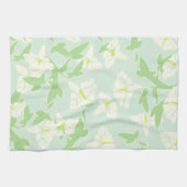 Blumenstrauß, grüne und weiße Tücher (Horizontal)