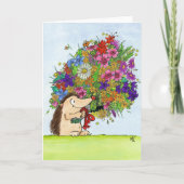 BLUMENSTRAUSS-Grußkarte durch Nicole Janes Karte (Vorderseite)