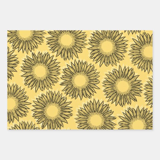 Blumenstrauß-Hängematte Geschenkpapier Set (Vorderseite 3)