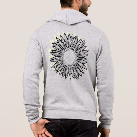 Blumenstrauß-Hängematte Hoodie (Rückseite)