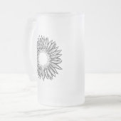 Blumenstrauß-Hängematte Mattglas Bierglas (Vorderseite Links)