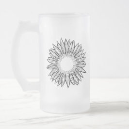 Blumenstrauß-Hängematte Mattglas Bierglas