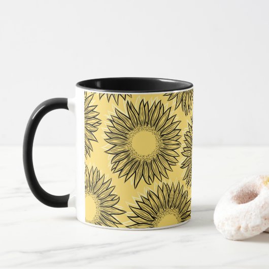 Blumenstrauß-Hängematte Tasse (Mit Donut)