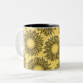 Blumenstrauß-Hängematte Zweifarbige Tasse (Vorderseite Links)