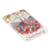 Blumenstrauß Hauptstadt salzburg skyline Magnet (Rechte Seite)