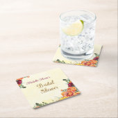 Blumenstrauß Herbst Brautparty Untersetzer (Vor Ort)