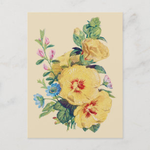 Blumenstrauß - Hibiskus Postkarte