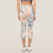 Blumenstrauß Hochwaisted Capri Leggings Stilvolles (Rückseite)