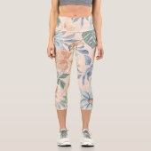 Blumenstrauß Hochwaisted Capri Leggings Stilvolles (Vorderseite)