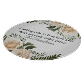 Blumenstrauß, Hochzeit, Geschenk Schneidebrett (Ecke)