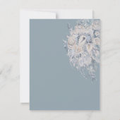 Blumenstrauß-Hochzeitskarten Einladung (Rückseite)