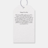 Blumenstrauß im Mai Geschenkanhänger (Rückseite)