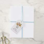 Blumenstrauß im Mason-Glas als Geschenk personalis Geschenkanhänger (Mit Garn)