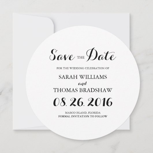 Blumenstrauß im Sommer Save the Date (Rückseite)