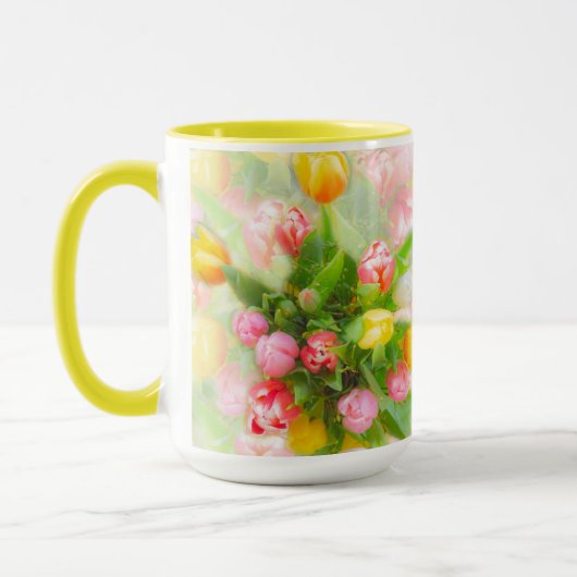 Blumenstrauß im Vintagen Look Tasse (Links)
