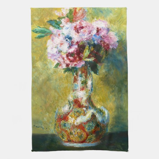 Blumenstrauß in einer Malerei Vasen-Pierres Küchentuch (Vertikal)