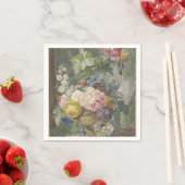 Blumenstrauß in einer Vase mit Vogelnest Serviette (Beispiel)