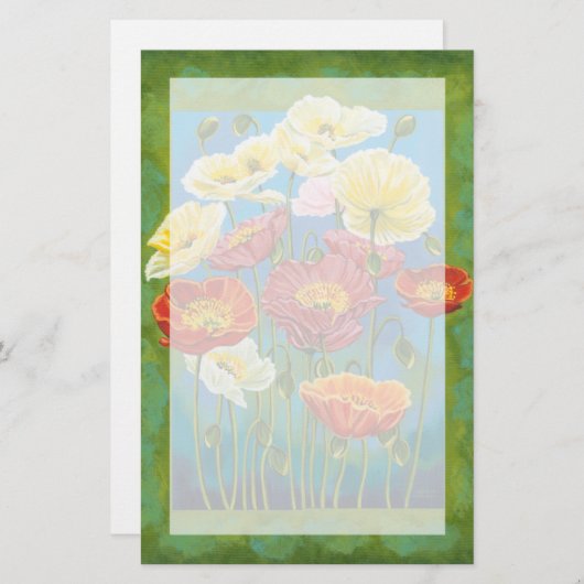 Blumenstrauß in Grenze I Briefpapier (Vorne/Hinten)