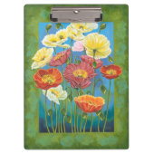 Blumenstrauß in Grenze I Klemmbrett (Vorderseite)