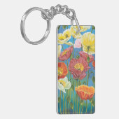 Blumenstrauß in Grenze I Schlüsselanhänger (Vorderseite links)