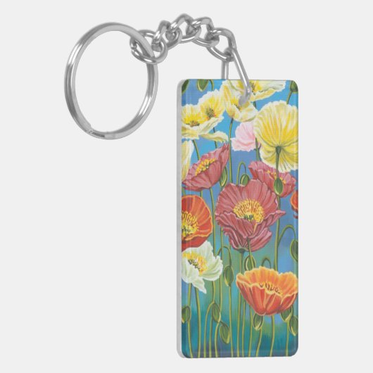 Blumenstrauß in Grenze I Schlüsselanhänger (Vorderseite links)